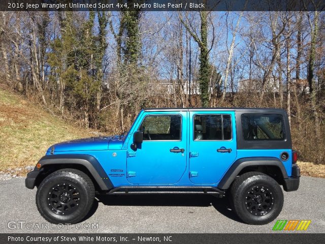 2016 Jeep Wrangler Unlimited Sport 4x4 in Hydro Blue Pearl