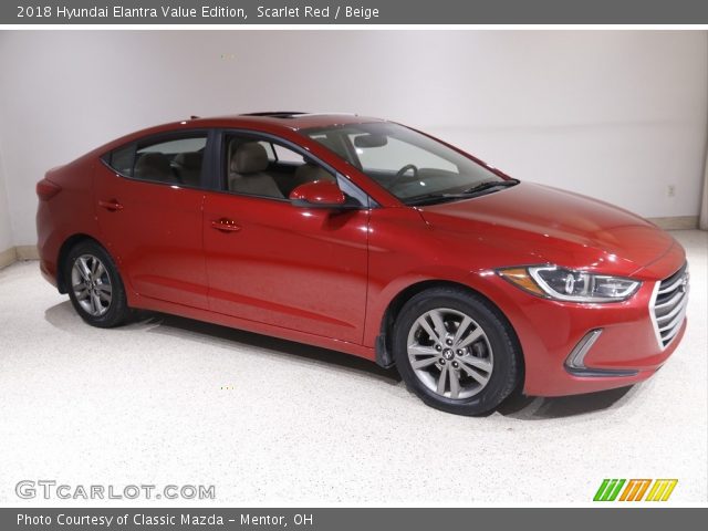 2018 Hyundai Elantra Value Edition in Scarlet Red
