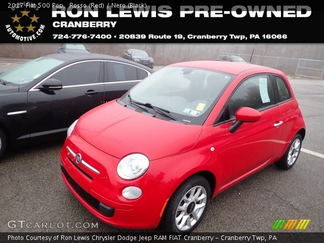 2017 Fiat 500 Pop in Rosso (Red)