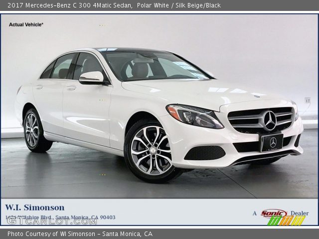 2017 Mercedes-Benz C 300 4Matic Sedan in Polar White