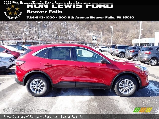 2022 Ford Escape SE 4WD in Rapid Red Metallic