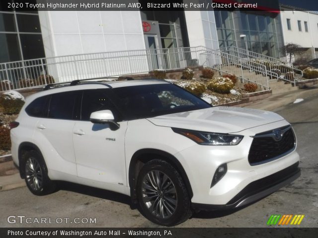 2020 Toyota Highlander Hybrid Platinum AWD in Blizzard White Pearl