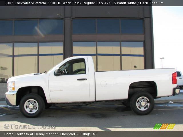 2007 Chevrolet Silverado 2500HD Work Truck Regular Cab 4x4 in Summit White