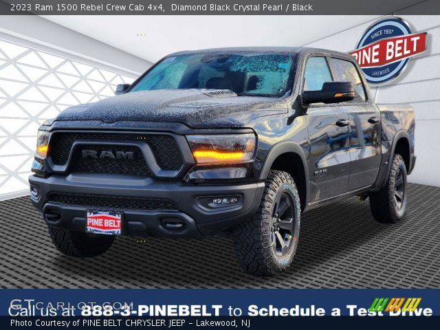 2023 Ram 1500 Rebel Crew Cab 4x4 in Diamond Black Crystal Pearl