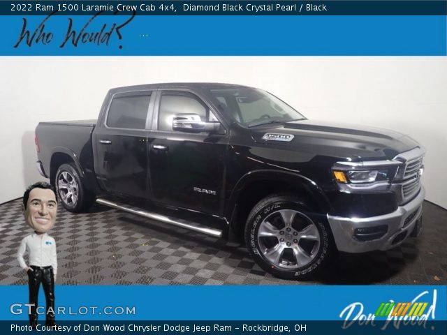 2022 Ram 1500 Laramie Crew Cab 4x4 in Diamond Black Crystal Pearl