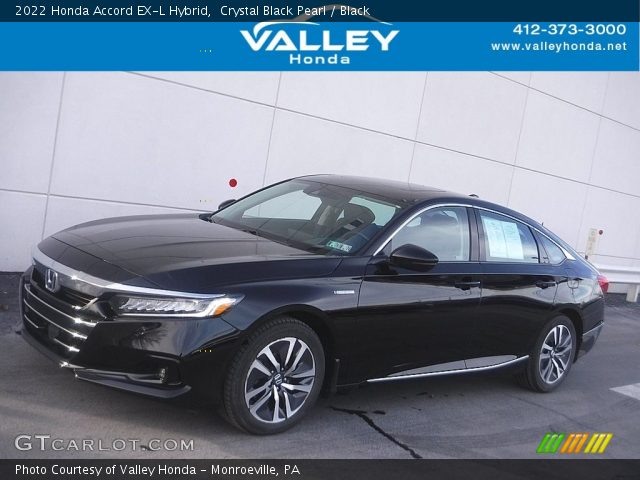 2022 Honda Accord EX-L Hybrid in Crystal Black Pearl