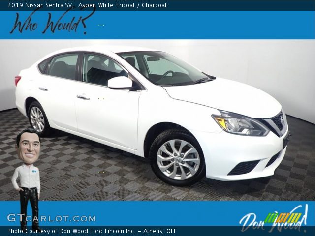 2019 Nissan Sentra SV in Aspen White Tricoat