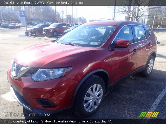 2016 Nissan Rogue S AWD in Cayenne Red