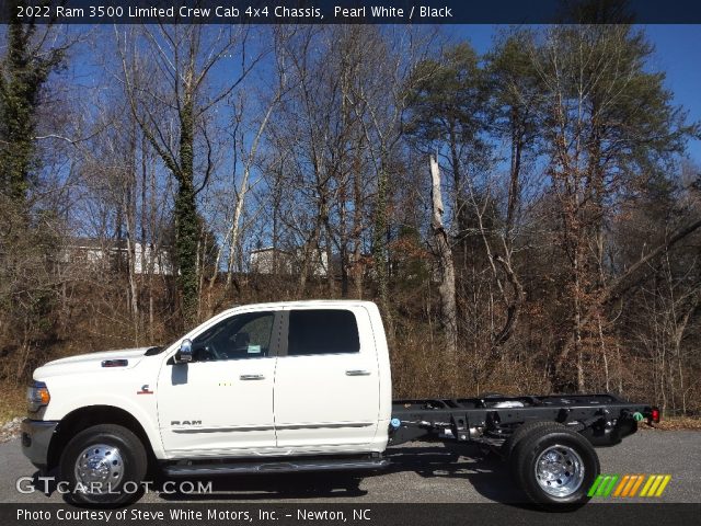 2022 Ram 3500 Limited Crew Cab 4x4 Chassis in Pearl White