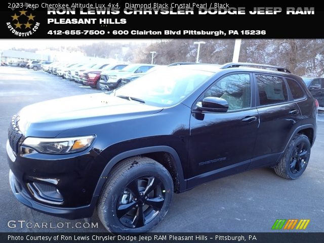2023 Jeep Cherokee Altitude Lux 4x4 in Diamond Black Crystal Pearl