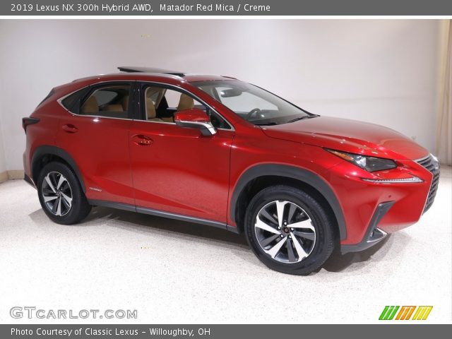 2019 Lexus NX 300h Hybrid AWD in Matador Red Mica