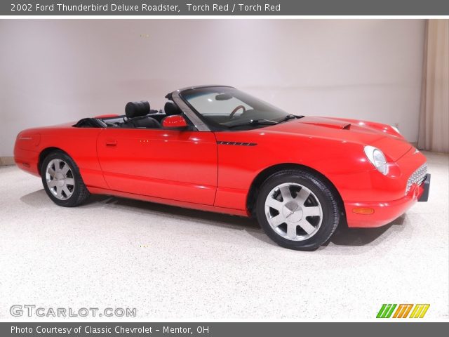 2002 Ford Thunderbird Deluxe Roadster in Torch Red