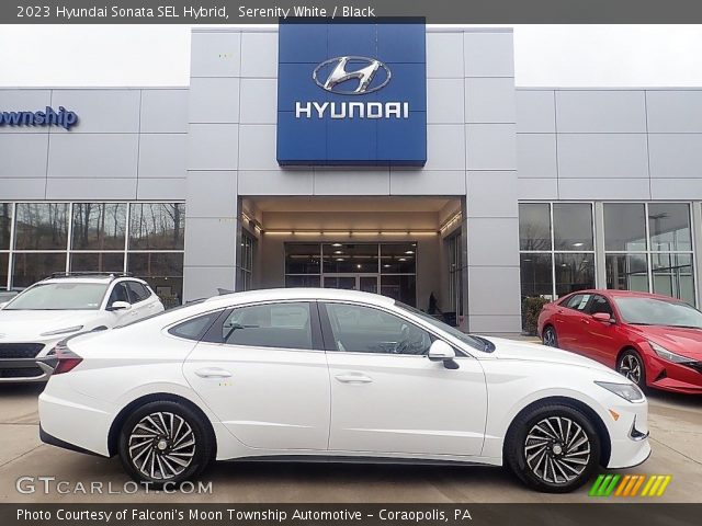2023 Hyundai Sonata SEL Hybrid in Serenity White