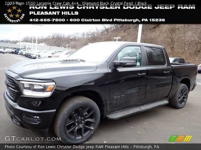 2023 Ram 1500 Laramie Crew Cab 4x4 in Diamond Black Crystal Pearl