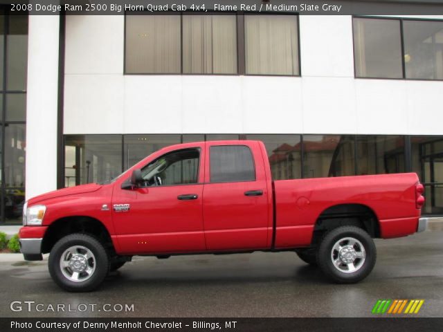 2008 Dodge Ram 2500 Big Horn Quad Cab 4x4 in Flame Red
