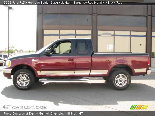 2003 Ford F150 Heritage Edition Supercab 4x4 in Burgundy Red Metallic