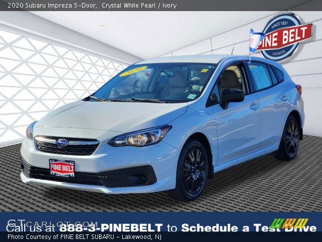2020 Subaru Impreza 5-Door in Crystal White Pearl