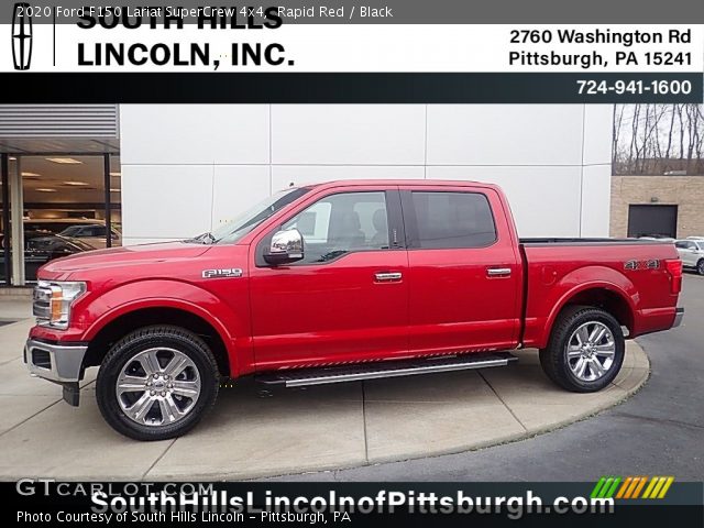 2020 Ford F150 Lariat SuperCrew 4x4 in Rapid Red