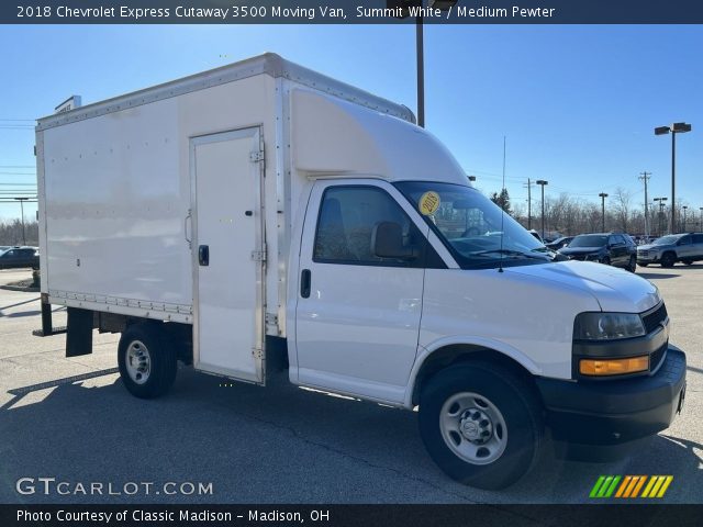 2018 Chevrolet Express Cutaway 3500 Moving Van in Summit White