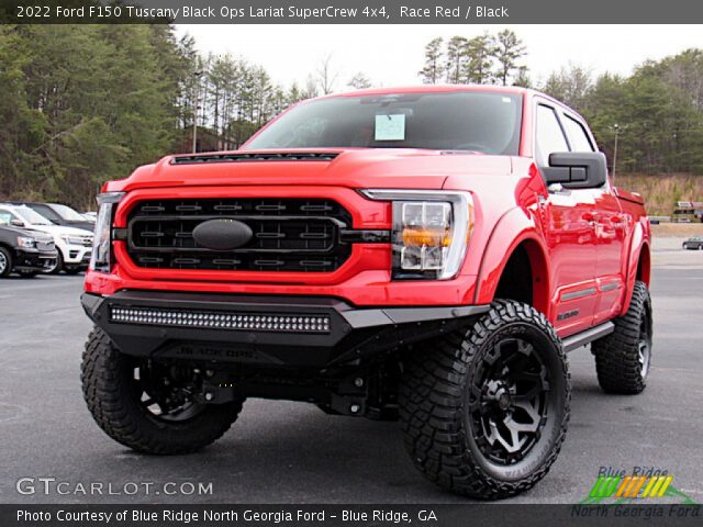 2022 Ford F150 Tuscany Black Ops Lariat SuperCrew 4x4 in Race Red