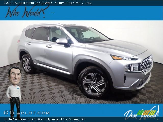 2021 Hyundai Santa Fe SEL AWD in Shimmering Silver
