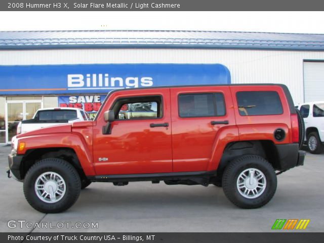 2008 Hummer H3 X in Solar Flare Metallic