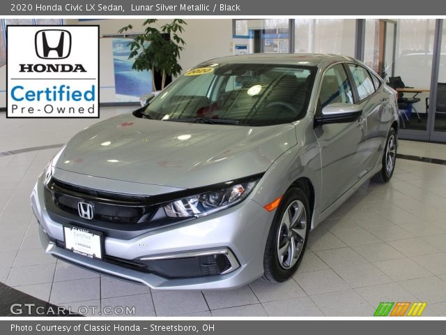 2020 Honda Civic LX Sedan in Lunar Silver Metallic