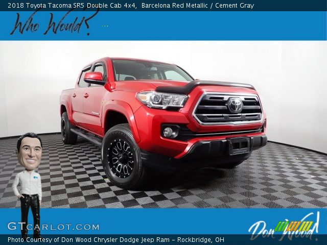 2018 Toyota Tacoma SR5 Double Cab 4x4 in Barcelona Red Metallic