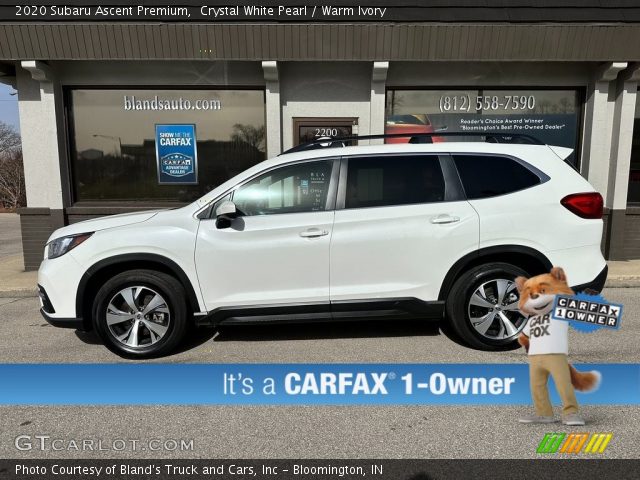 2020 Subaru Ascent Premium in Crystal White Pearl