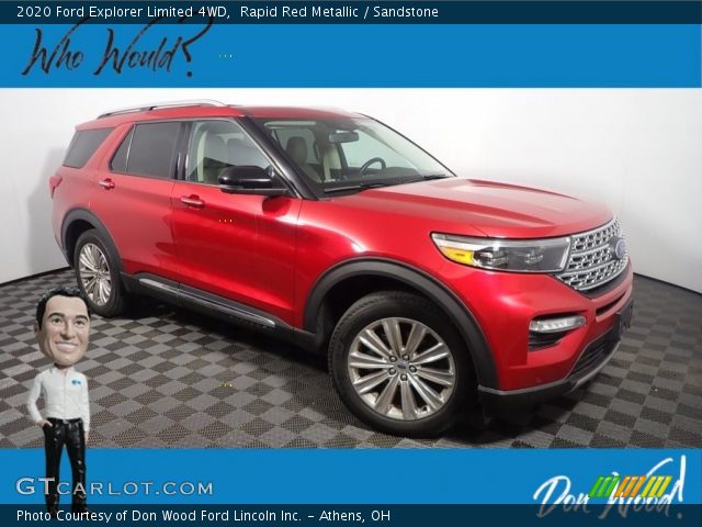 2020 Ford Explorer Limited 4WD in Rapid Red Metallic