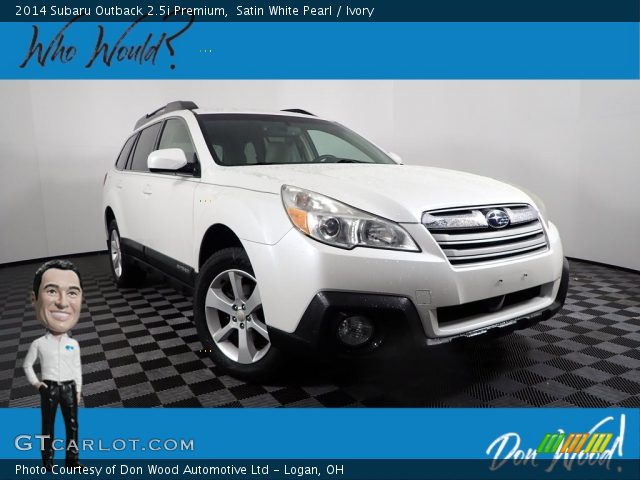 2014 Subaru Outback 2.5i Premium in Satin White Pearl