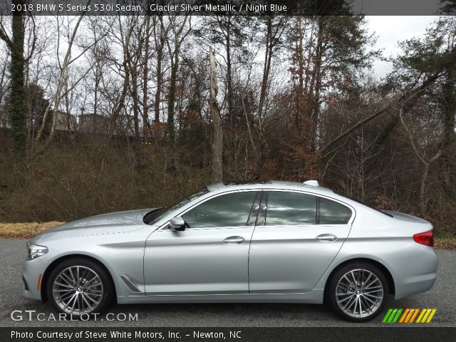 2018 BMW 5 Series 530i Sedan in Glacier Silver Metallic