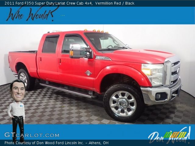 2011 Ford F350 Super Duty Lariat Crew Cab 4x4 in Vermillion Red