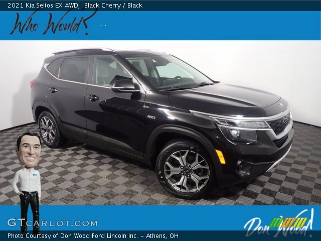 2021 Kia Seltos EX AWD in Black Cherry