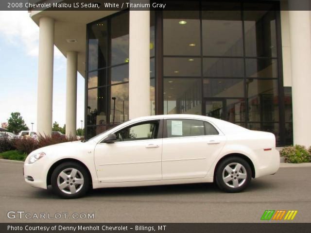 2008 Chevrolet Malibu LS Sedan in White