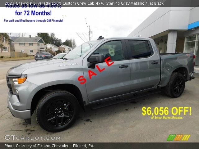2023 Chevrolet Silverado 1500 Custom Crew Cab 4x4 in Sterling Gray Metallic