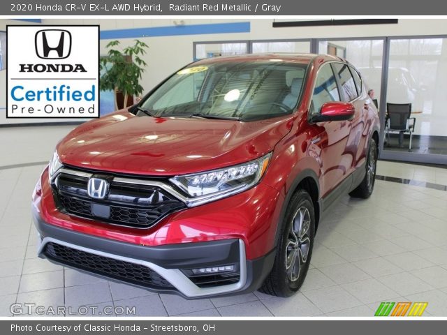 2020 Honda CR-V EX-L AWD Hybrid in Radiant Red Metallic