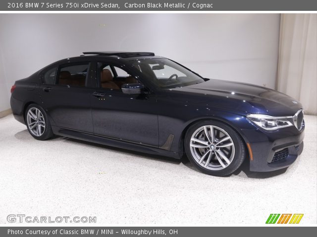 2016 BMW 7 Series 750i xDrive Sedan in Carbon Black Metallic