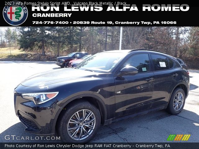 2023 Alfa Romeo Stelvio Sprint AWD in Vulcano Black Metallic