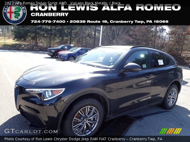 2023 Alfa Romeo Stelvio Sprint AWD in Vulcano Black Metallic