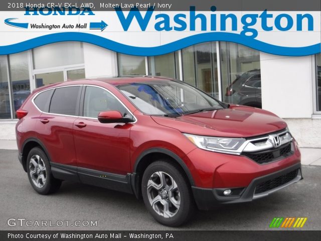 2018 Honda CR-V EX-L AWD in Molten Lava Pearl