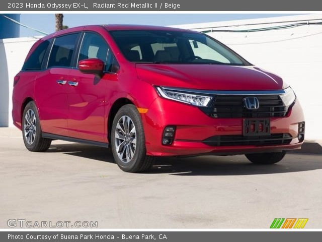 2023 Honda Odyssey EX-L in Radiant Red Metallic II