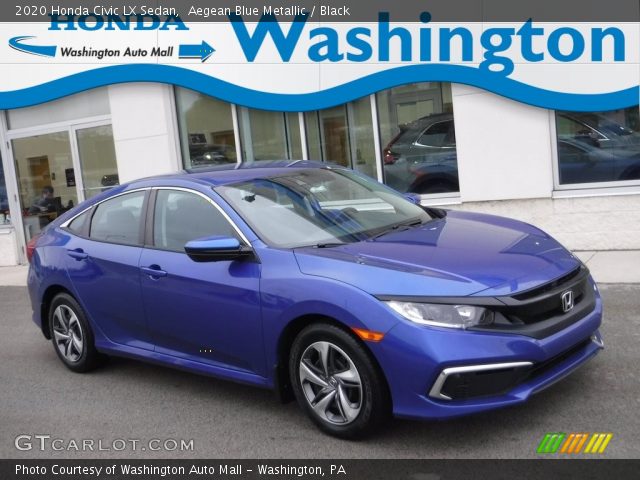 2020 Honda Civic LX Sedan in Aegean Blue Metallic