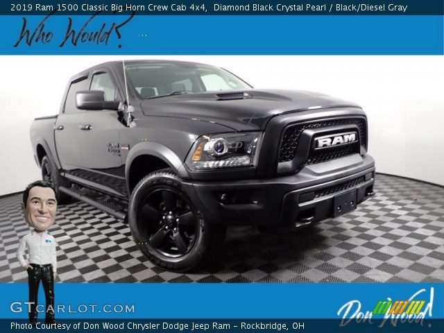 2019 Ram 1500 Classic Big Horn Crew Cab 4x4 in Diamond Black Crystal Pearl