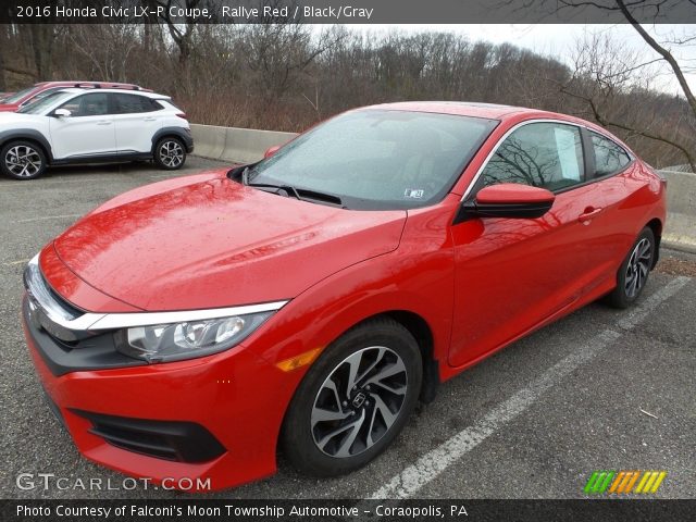 2016 Honda Civic LX-P Coupe in Rallye Red