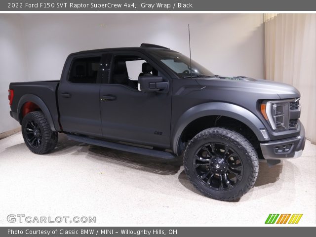 2022 Ford F150 SVT Raptor SuperCrew 4x4 in Gray Wrap