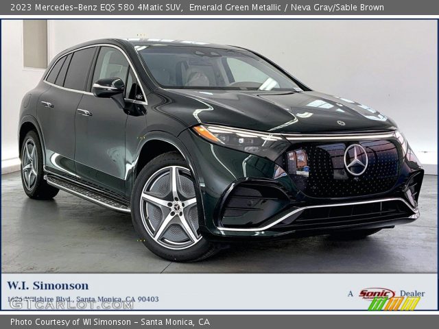2023 Mercedes-Benz EQS 580 4Matic SUV in Emerald Green Metallic