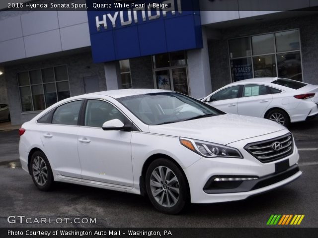 2016 Hyundai Sonata Sport in Quartz White Pearl