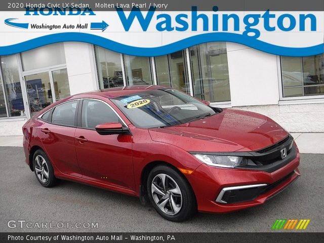 2020 Honda Civic LX Sedan in Molten Lava Pearl