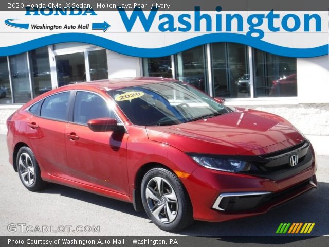 2020 Honda Civic LX Sedan in Molten Lava Pearl